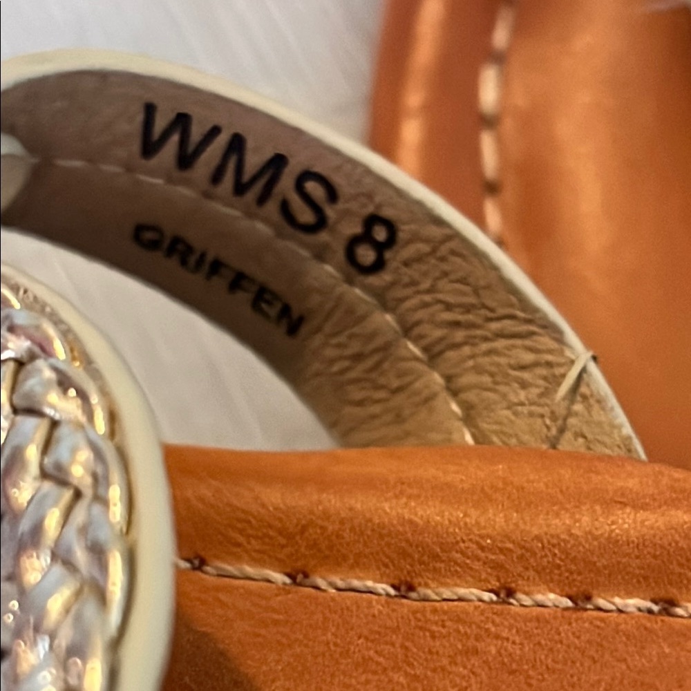 Gold  and Tan Sandals - Picture 7 of 7